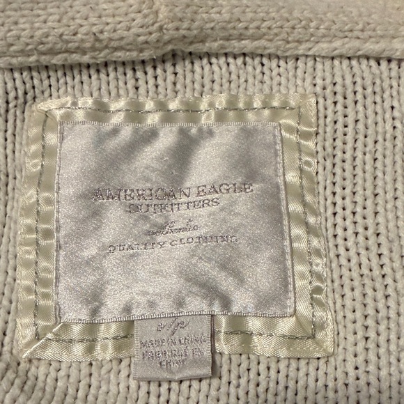 American Eagle Outfitters Cream Cable Knit Cardigan - Picture 2 of 7